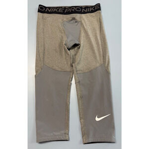 Nike Pro Dri-Fit Boys Big Kids Full Length Training Tights Sz LRG, L 14/16, 2971